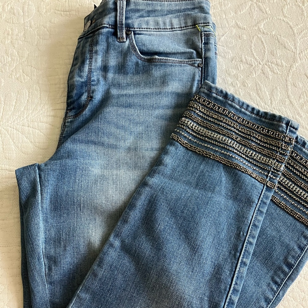 White House Black Market Embellished Jeans